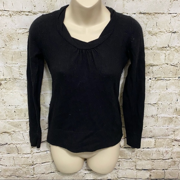 Banana Republic Black Wool Cashmere Pullover Sweater - Picture 1 of 5